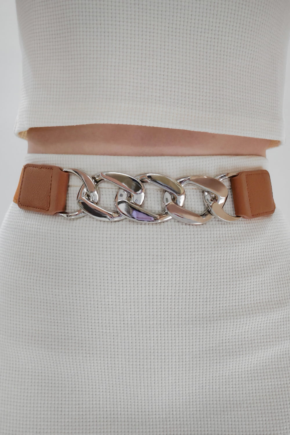 Chain Detail Elastic Belt - Flip Flop Dynasty