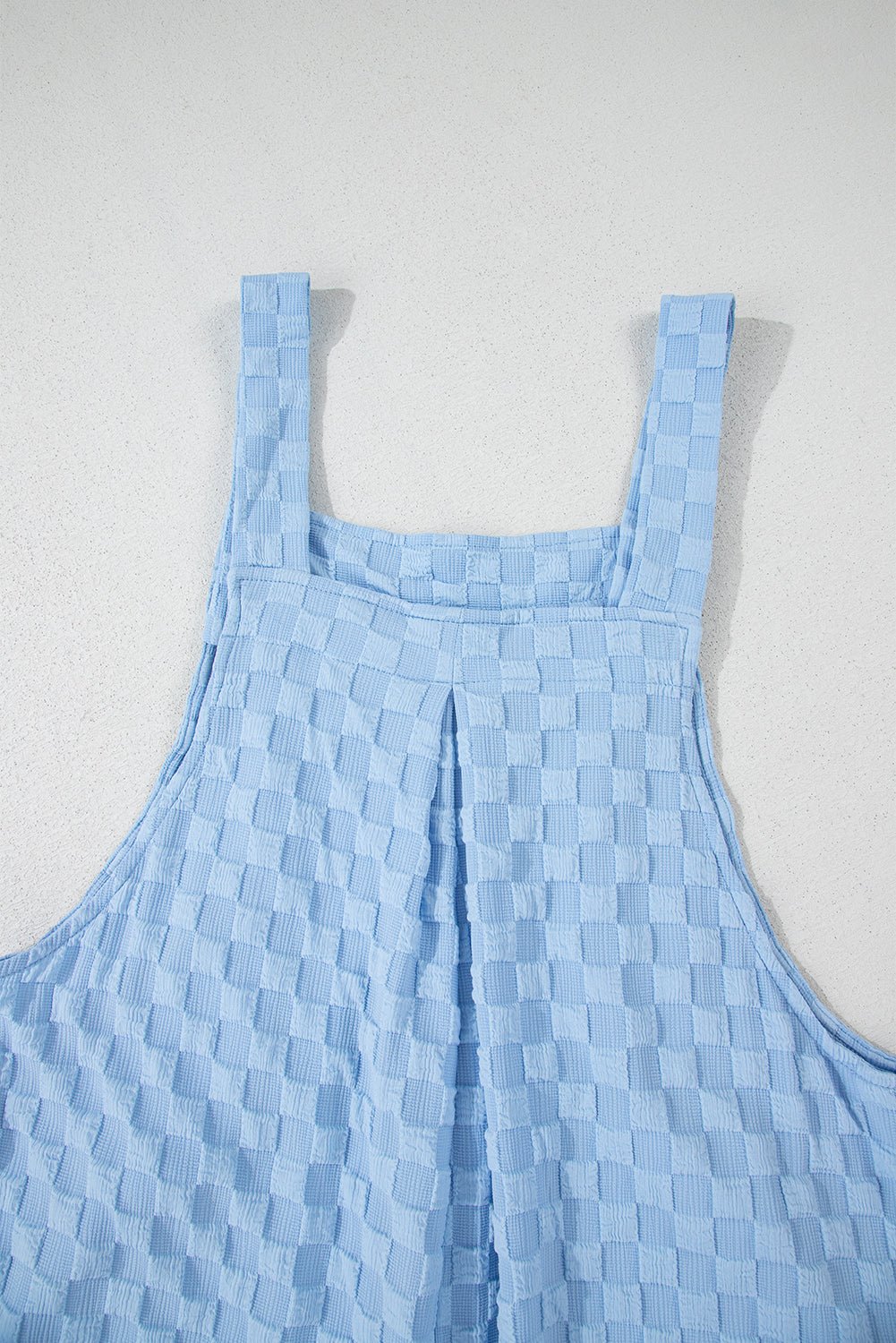 Checkered Pocketed Wide Leg Overalls - Flip Flop Dynasty