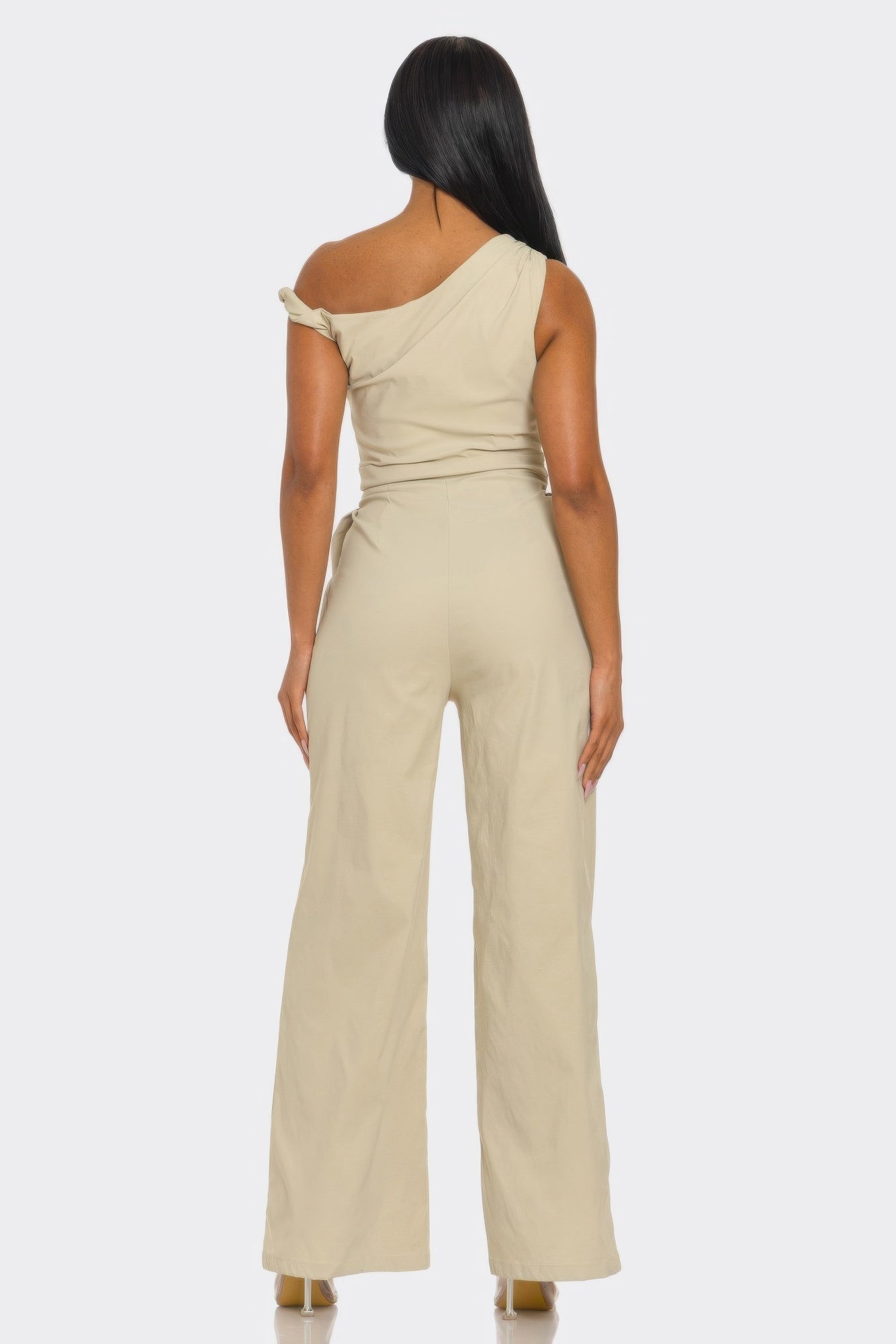 Chic Poise One - shoulder Jumpsuit - Flip Flop Dynasty