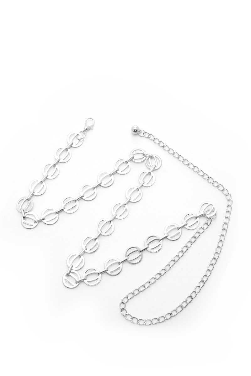Circle Link Metal Chain Belt - Flip Flop Dynasty