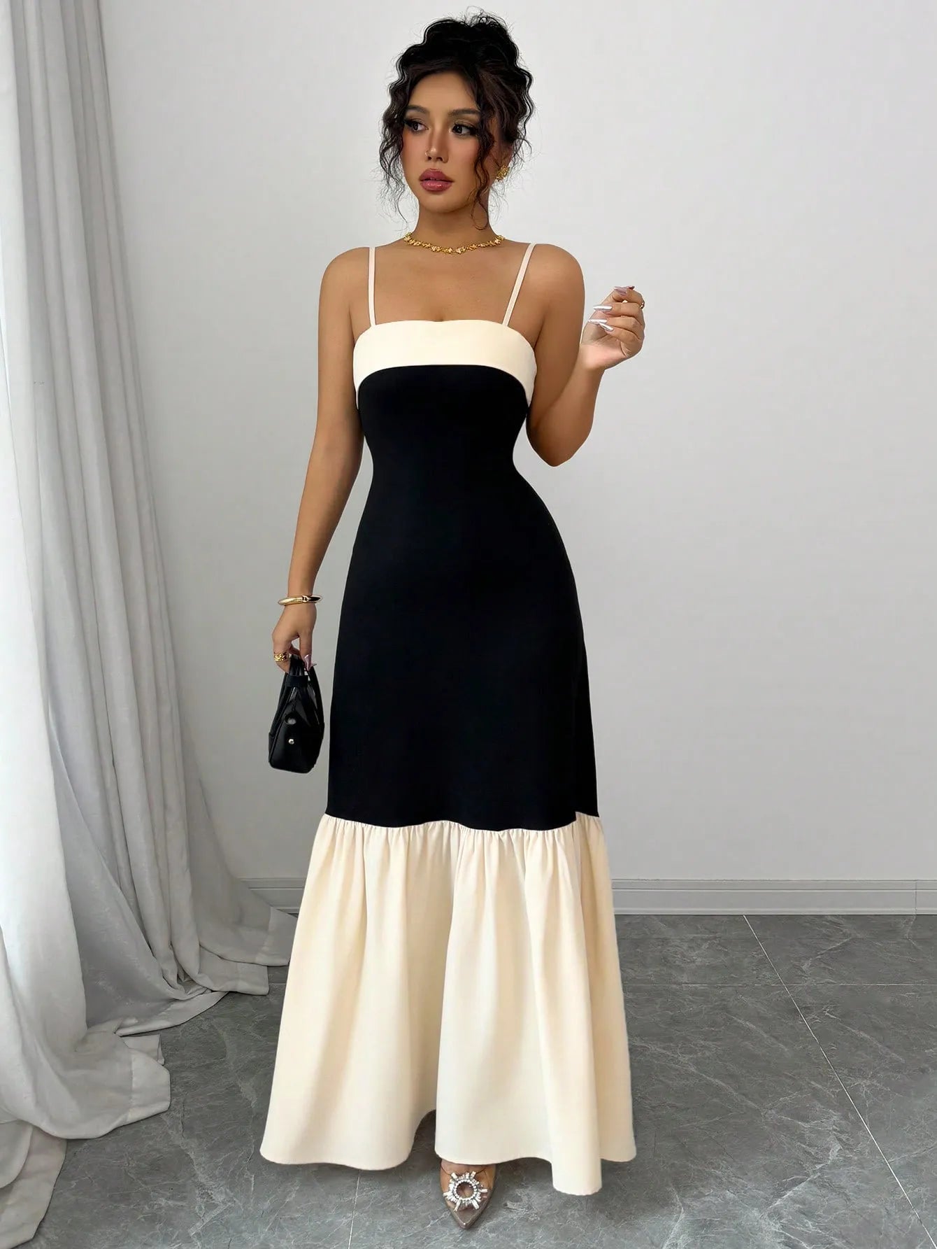 Color Block Maxi Cami Dress - Flip Flop Dynasty