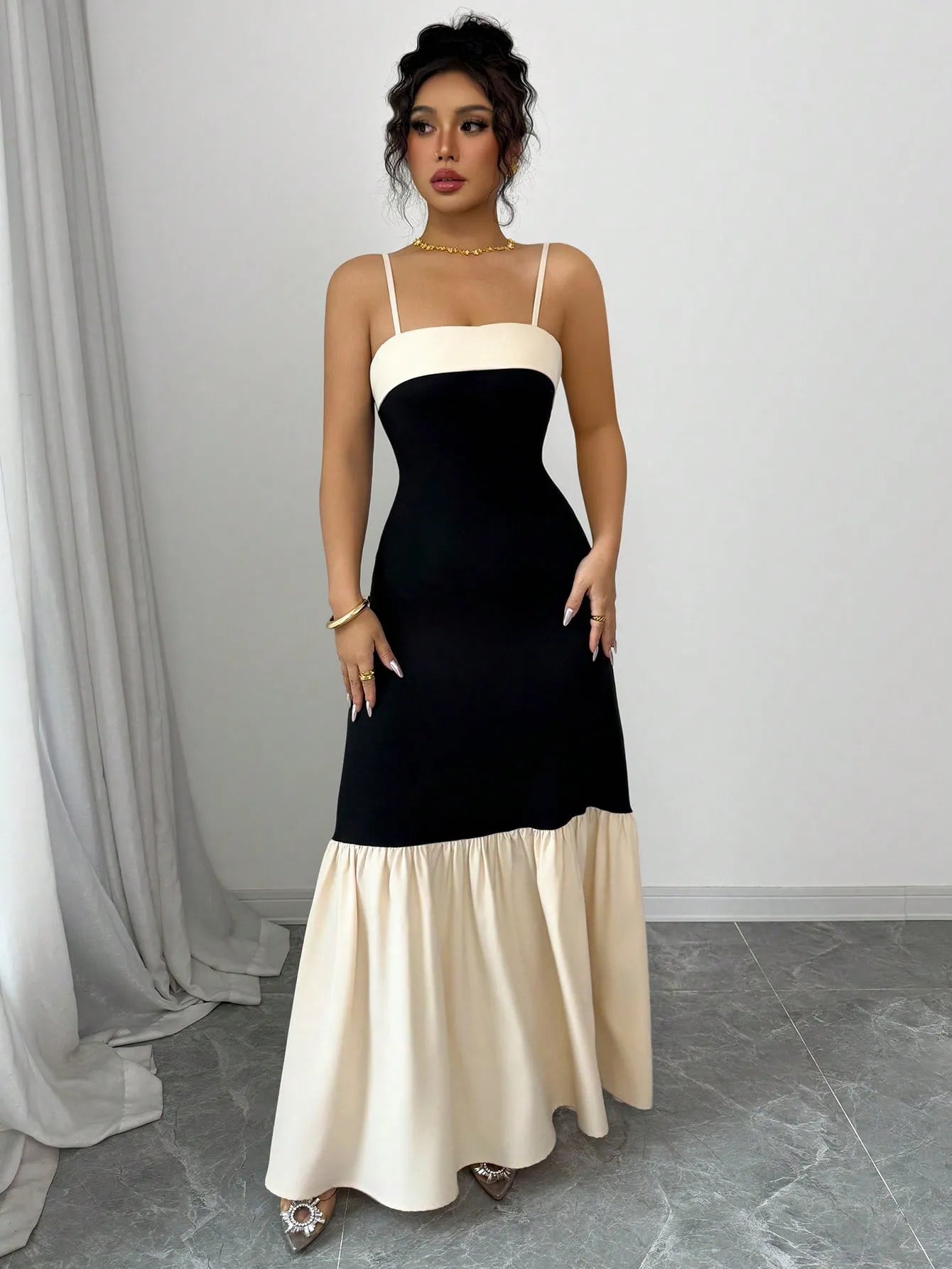 Color Block Maxi Cami Dress - Flip Flop Dynasty