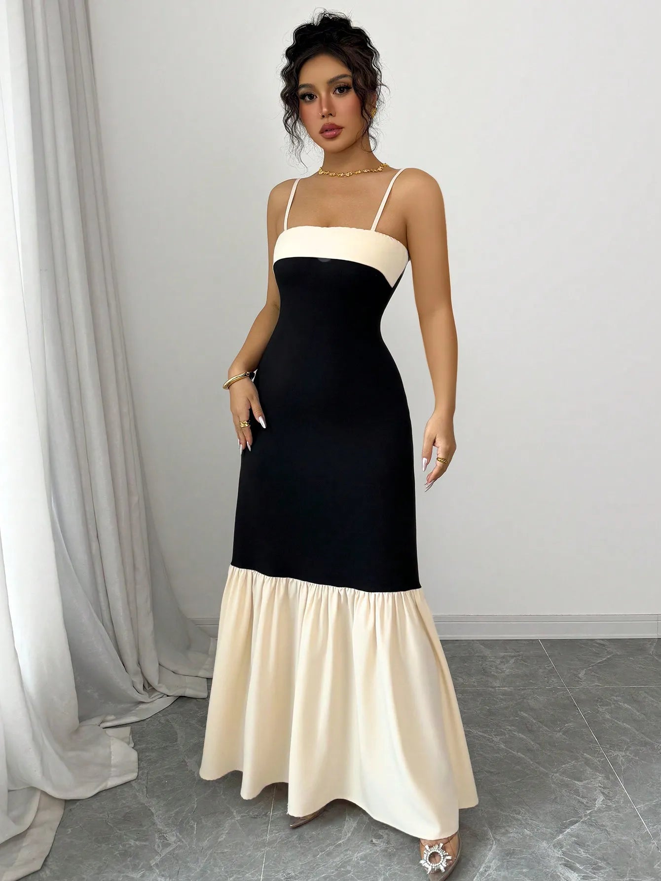 Color Block Maxi Cami Dress - Flip Flop Dynasty
