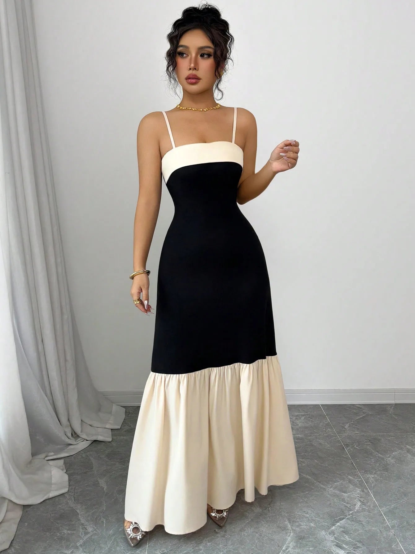 Color Block Maxi Cami Dress - Flip Flop Dynasty