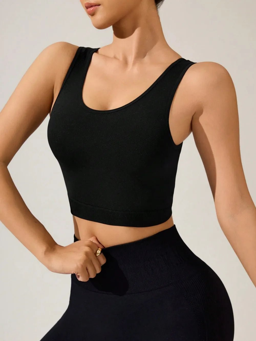Crisscross Cropped Active Tank - Flip Flop Dynasty