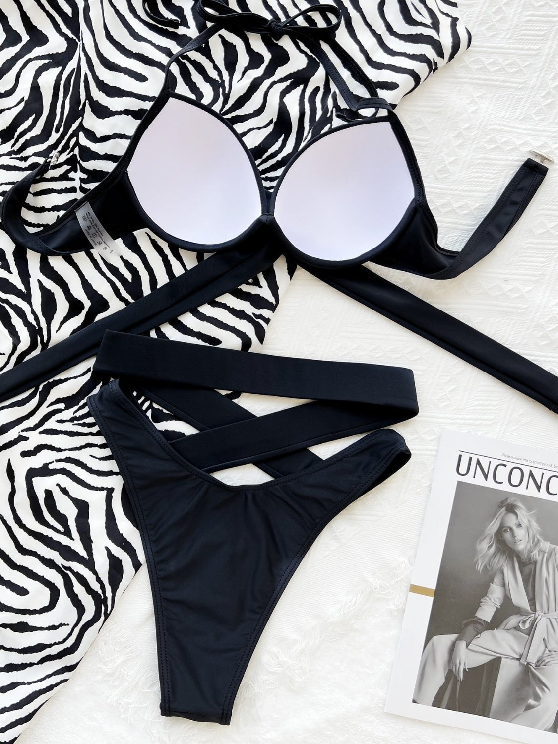Crisscross Halter Neck Bikini Set - Flip Flop Dynasty