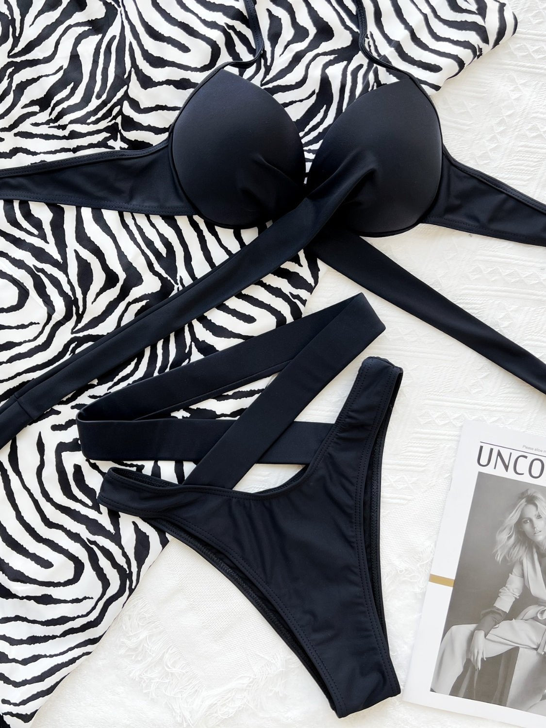 Crisscross Halter Neck Bikini Set - Flip Flop Dynasty
