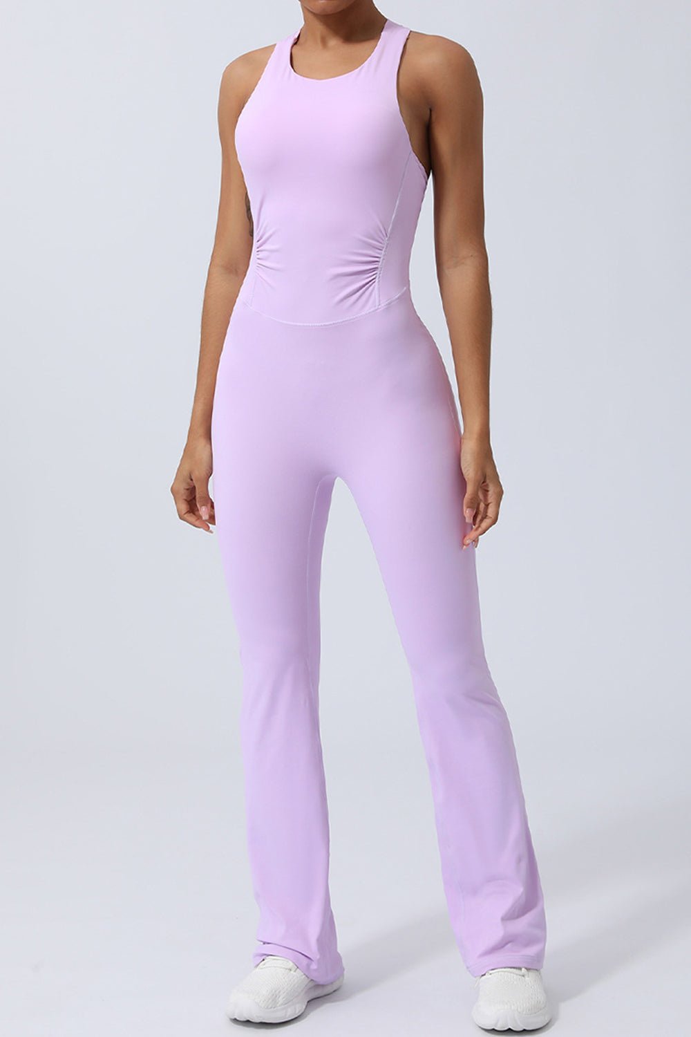 Crisscross Wide Strap Sleeveless Jumpsuit - Flip Flop Dynasty