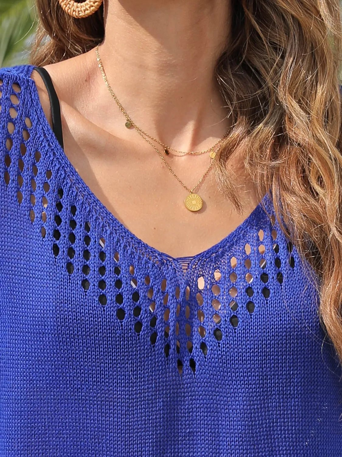 Crochet Trim Beach Cover Up Dress - Flip Flop Dynasty