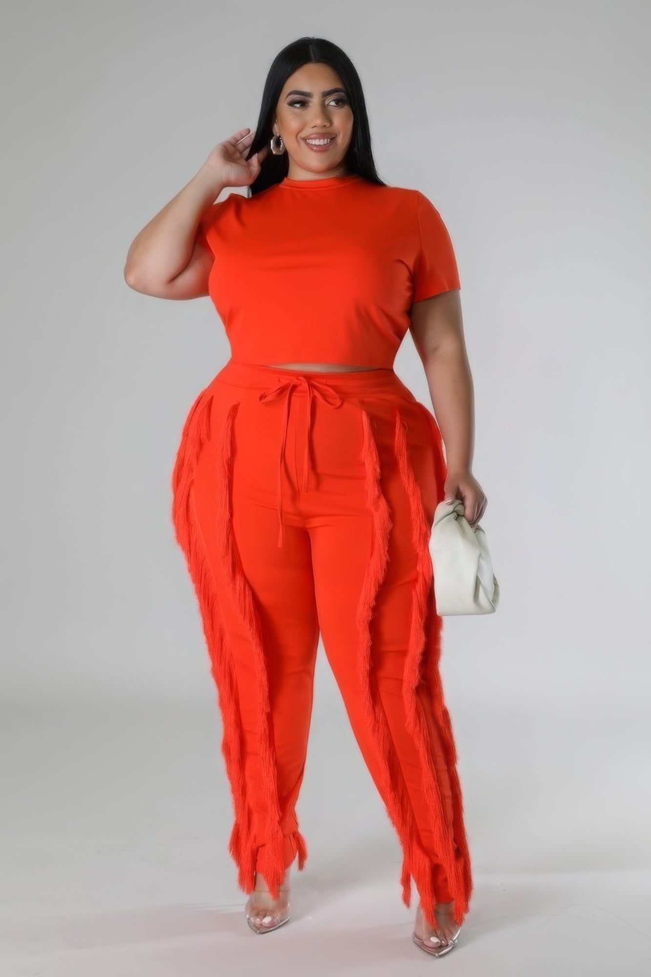 Crop Top Two - piece Set - Flip Flop Dynasty