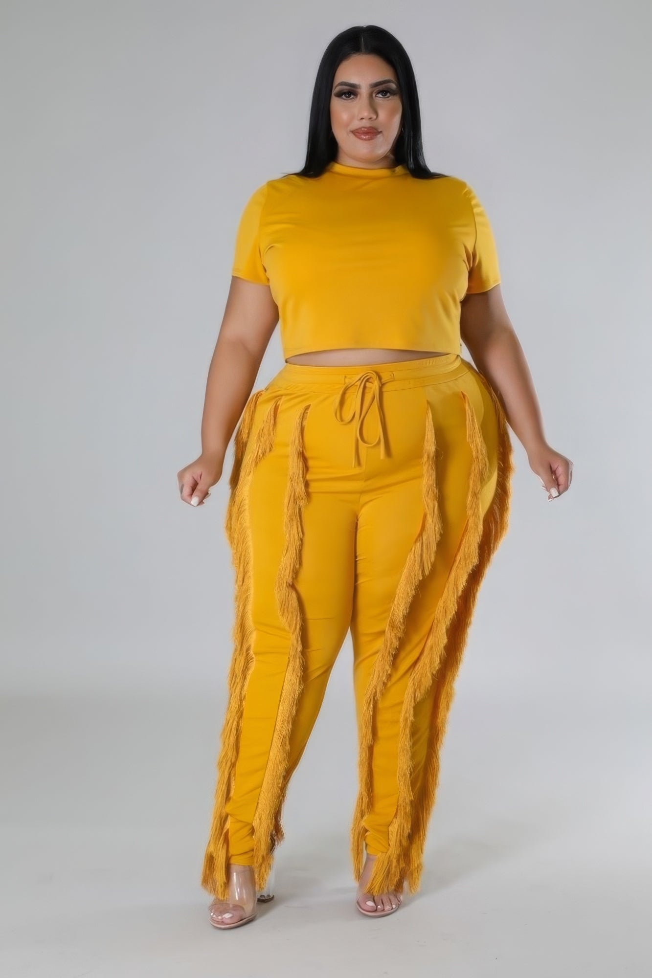 Crop Top Two - piece Set - Flip Flop Dynasty
