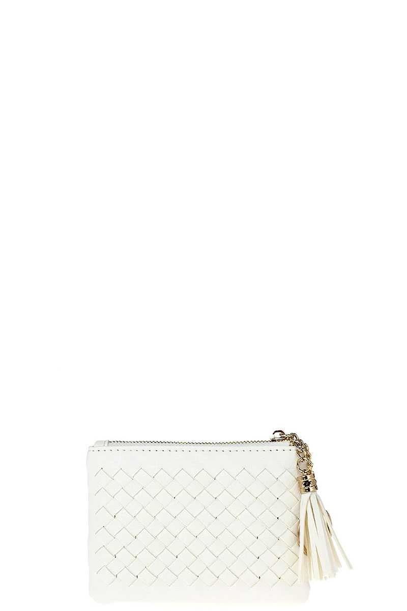 Cute Braided Zip Top Coin Key Wallet - Flip Flop Dynasty
