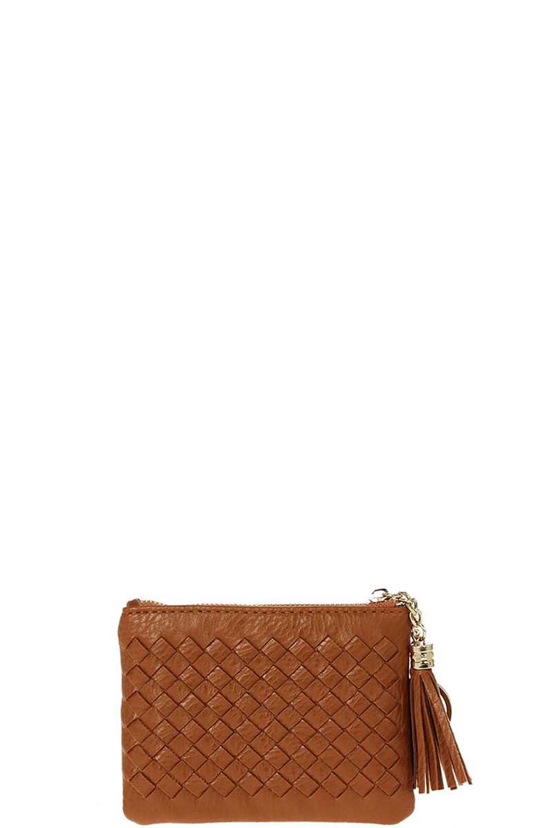 Cute Braided Zip Top Coin Key Wallet - Flip Flop Dynasty