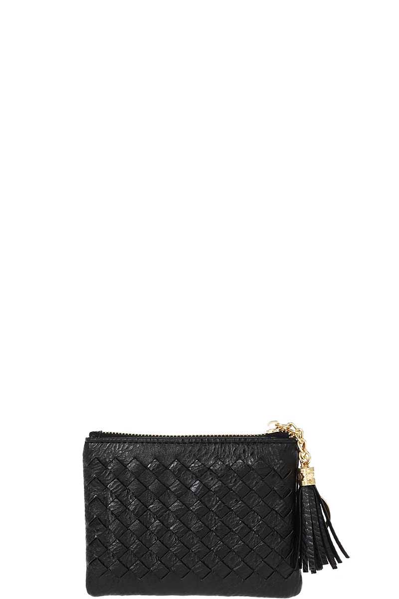Cute Braided Zip Top Coin Key Wallet - Flip Flop Dynasty