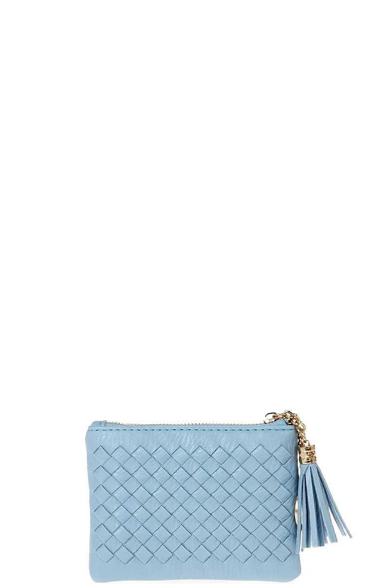 Cute Braided Zip Top Coin Key Wallet - Flip Flop Dynasty