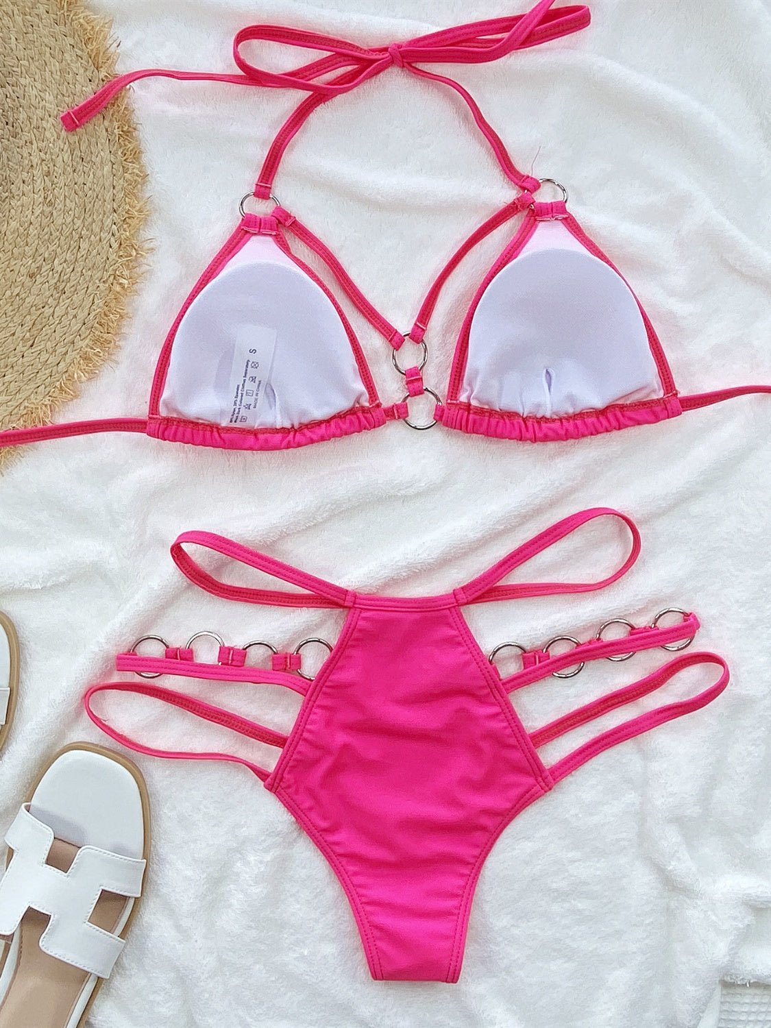 Cutout Halter Neck Two - Piece Bikini Set - Flip Flop Dynasty