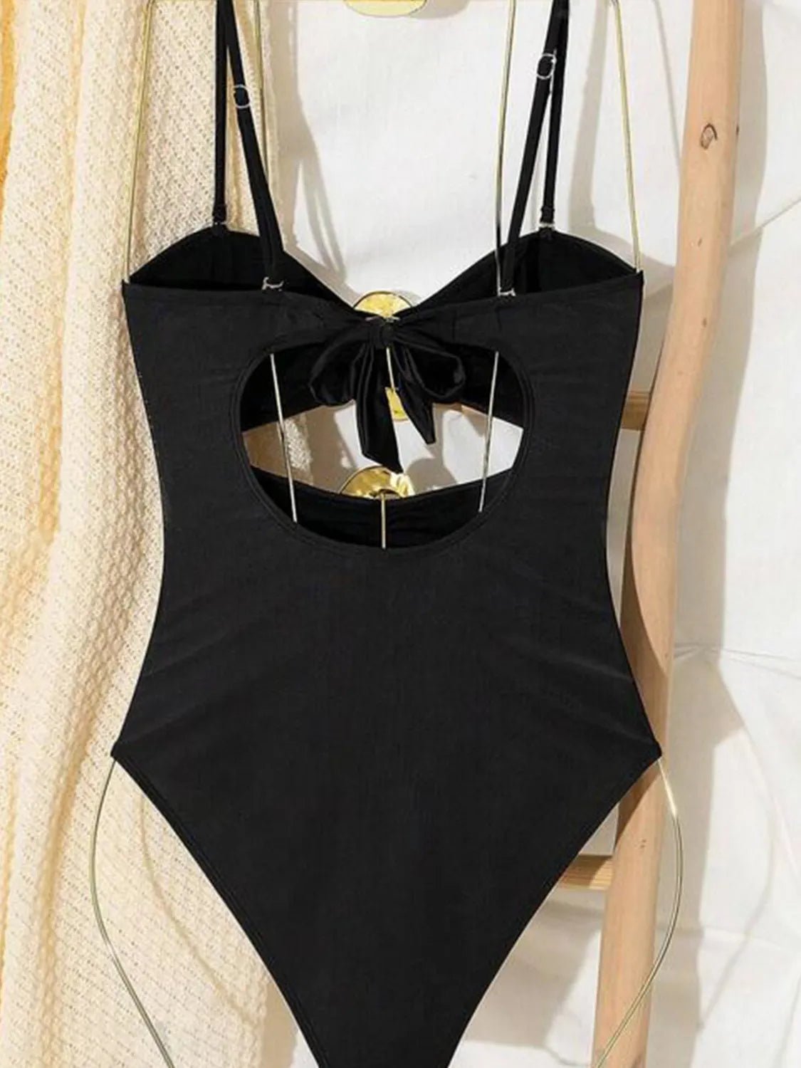 Cutout Sweetheart Neck One - Piece Swimwear - Flip Flop Dynasty
