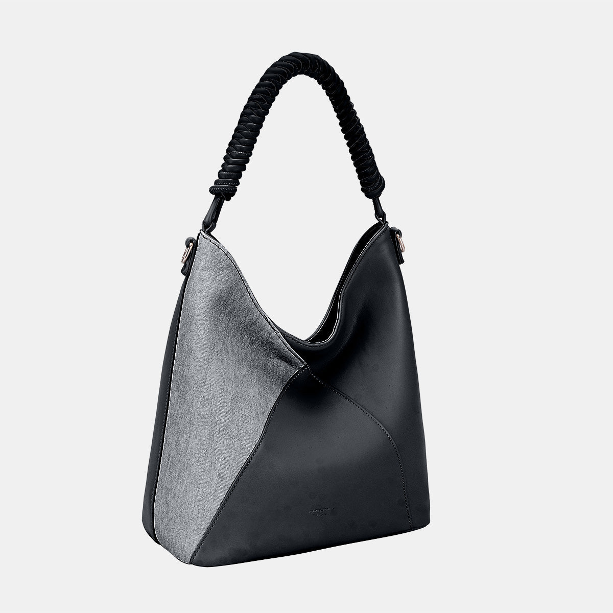 David Jones Woven Handle PU Leather Handbag - Flip Flop Dynasty