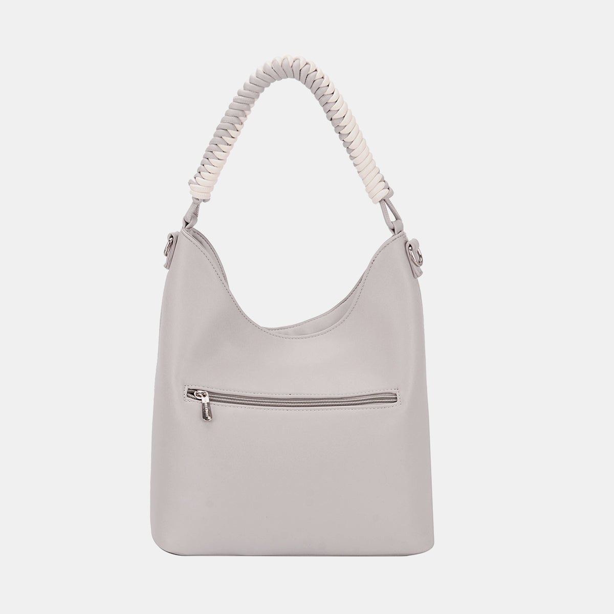 David Jones Woven Handle PU Leather Handbag - Flip Flop Dynasty