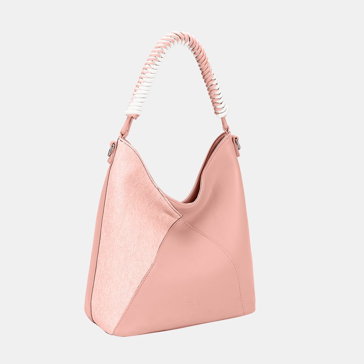 David Jones Woven Handle PU Leather Handbag - Flip Flop Dynasty