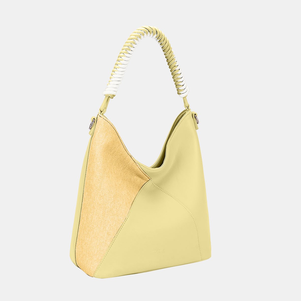 David Jones Woven Handle PU Leather Handbag - Flip Flop Dynasty