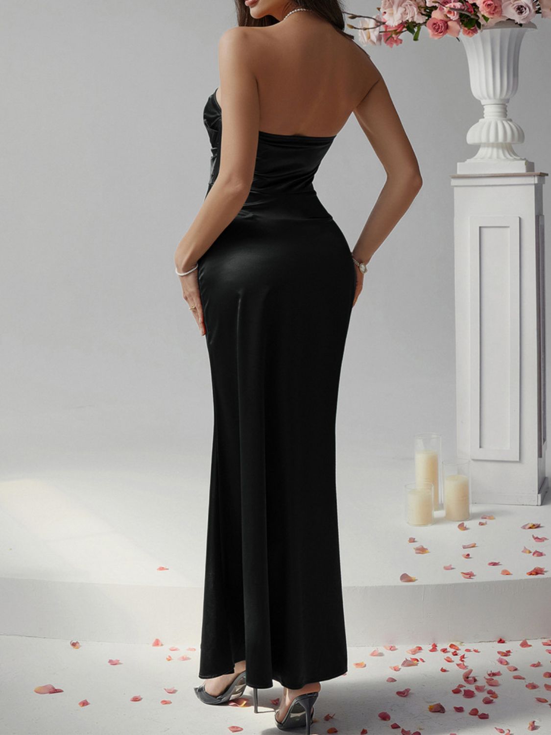 Devine Ruched Tube Maxi Dress - Flip Flop Dynasty