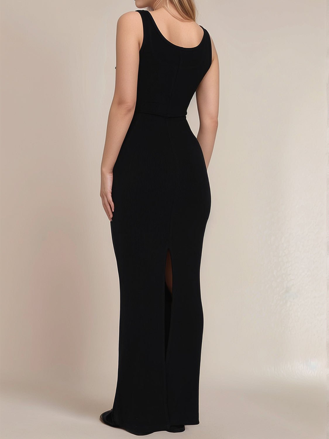 Devine Side Slit Wide Strap Maxi Dress - Flip Flop Dynasty