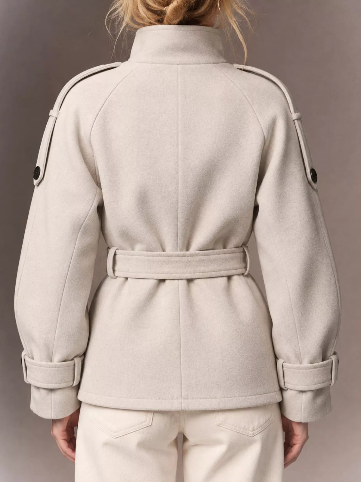 Double-Breasted Belted Outerwear - Flip Flop Dynasty