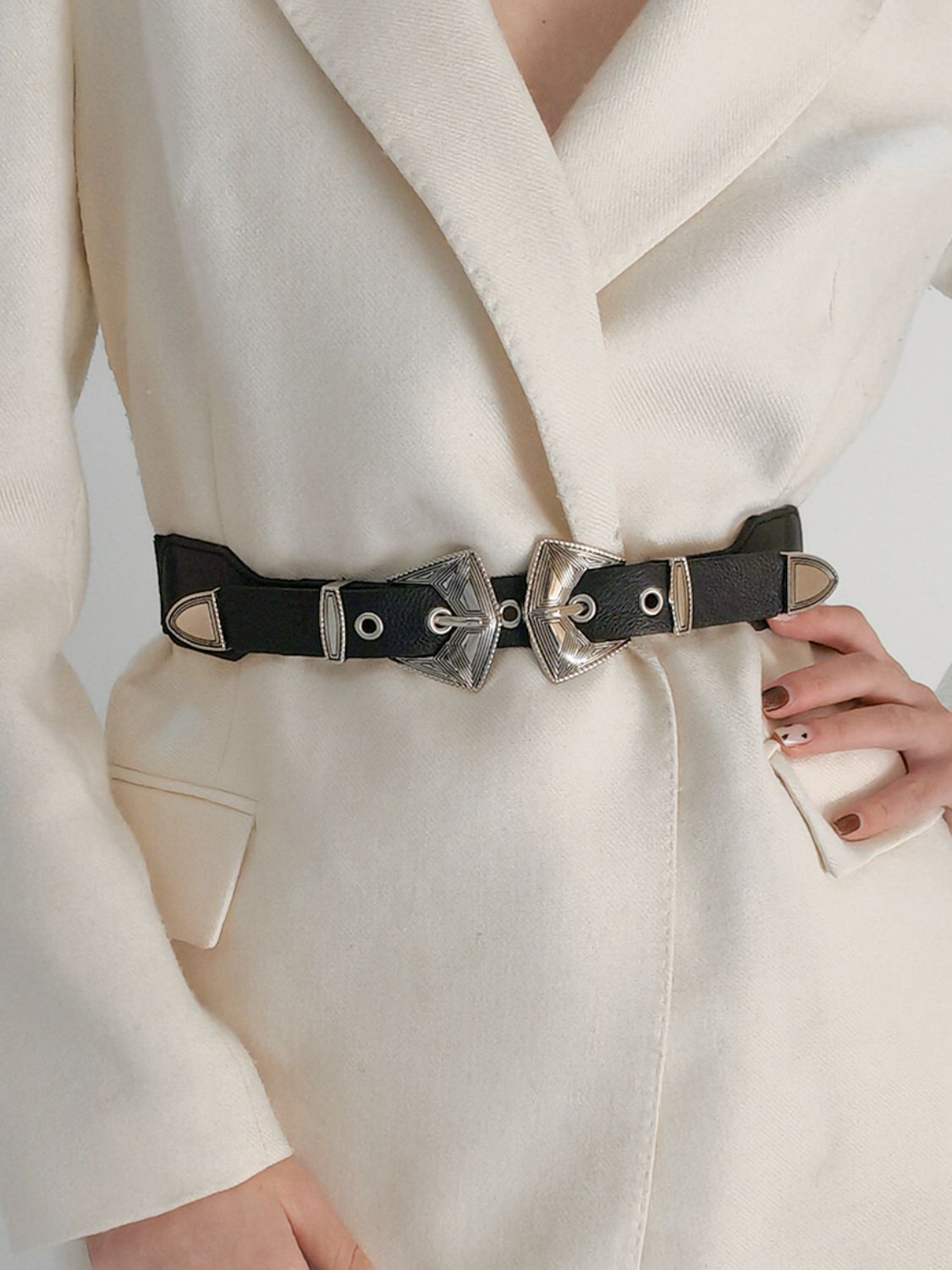 Double Buckle PU Leather Belt - Flip Flop Dynasty