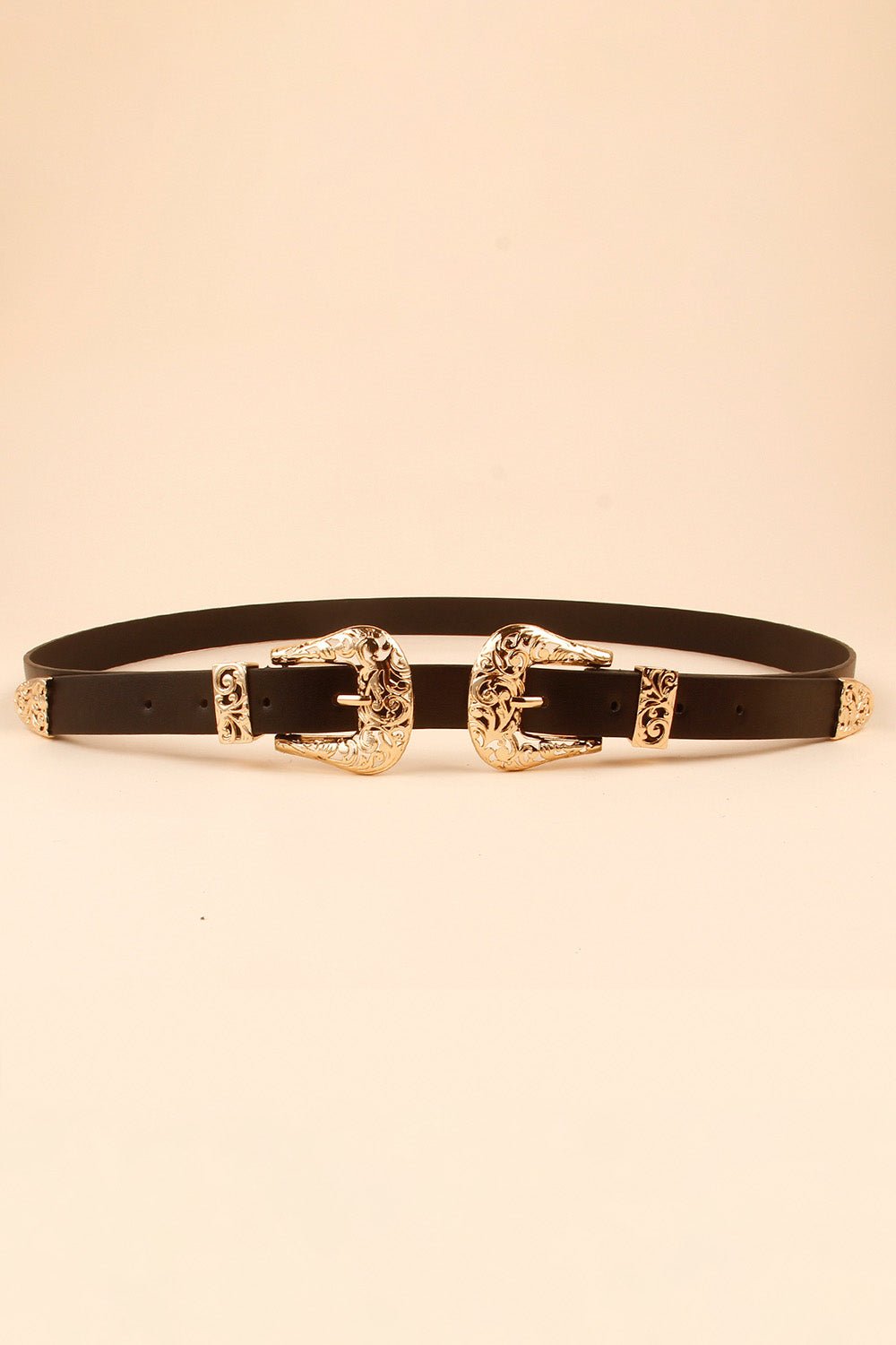 Double Buckle PU Leather Belt - Flip Flop Dynasty