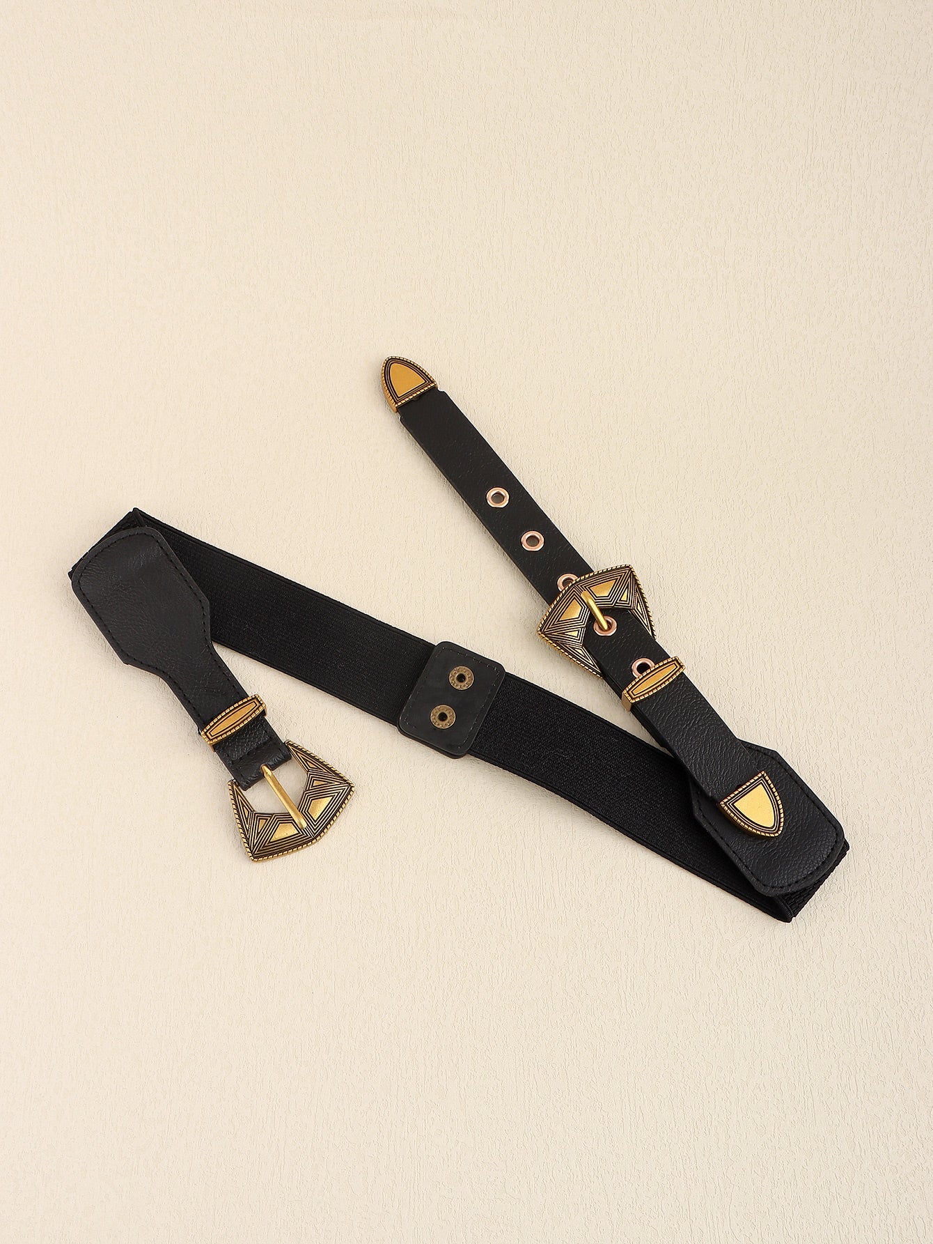 Double Buckle PU Leather Belt - Flip Flop Dynasty