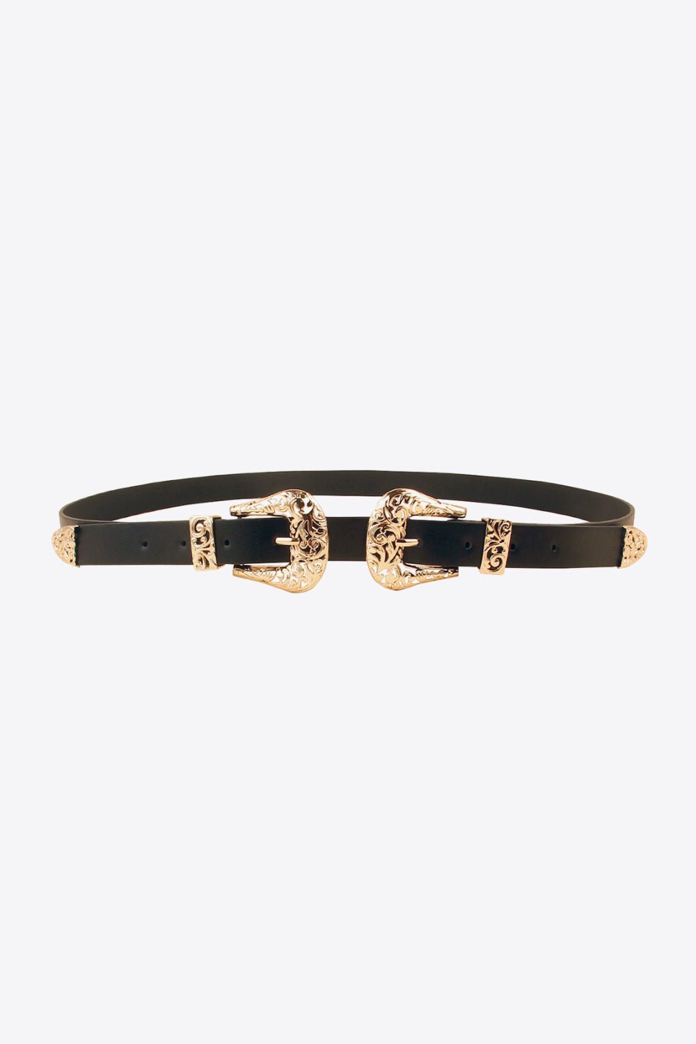 Double Buckle PU Leather Belt - Flip Flop Dynasty