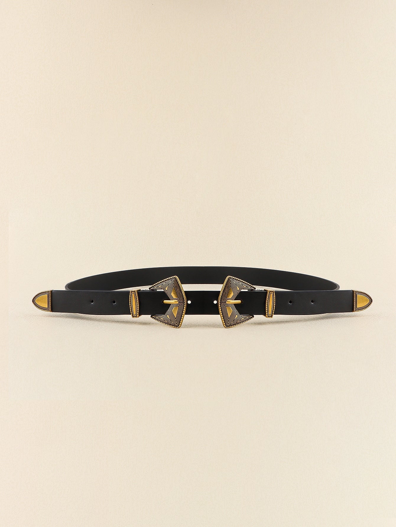 Double Buckle PU Leather Belt - Flip Flop Dynasty