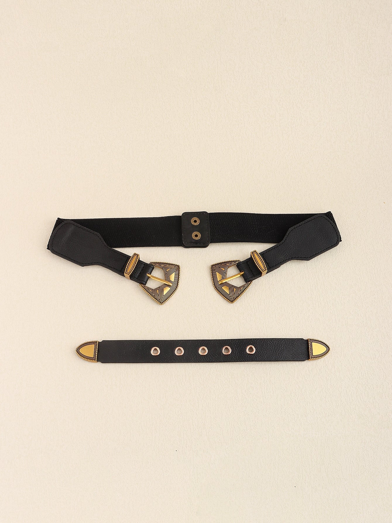 Double Buckle PU Leather Belt - Flip Flop Dynasty
