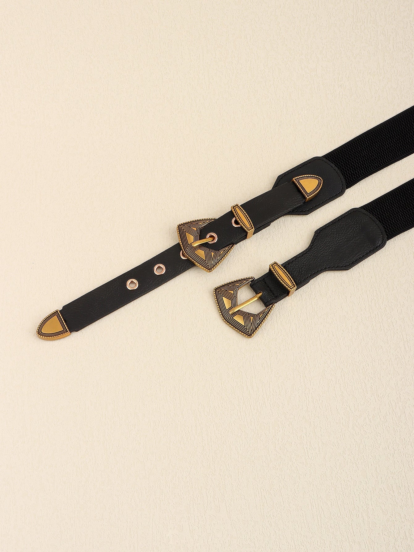 Double Buckle PU Leather Belt - Flip Flop Dynasty