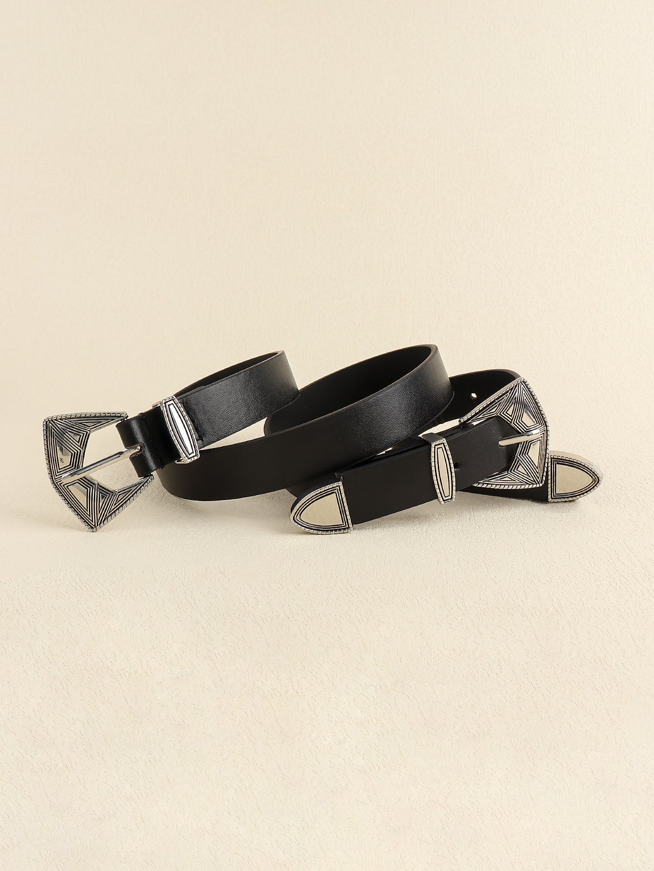 Double Buckle PU Leather Belt - Flip Flop Dynasty