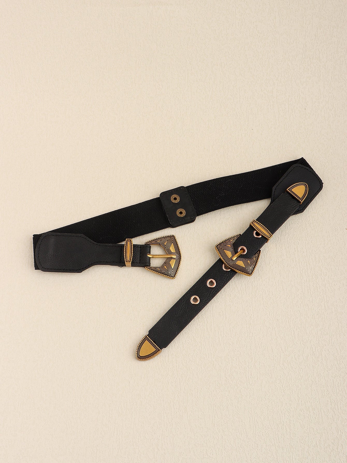 Double Buckle PU Leather Belt - Flip Flop Dynasty