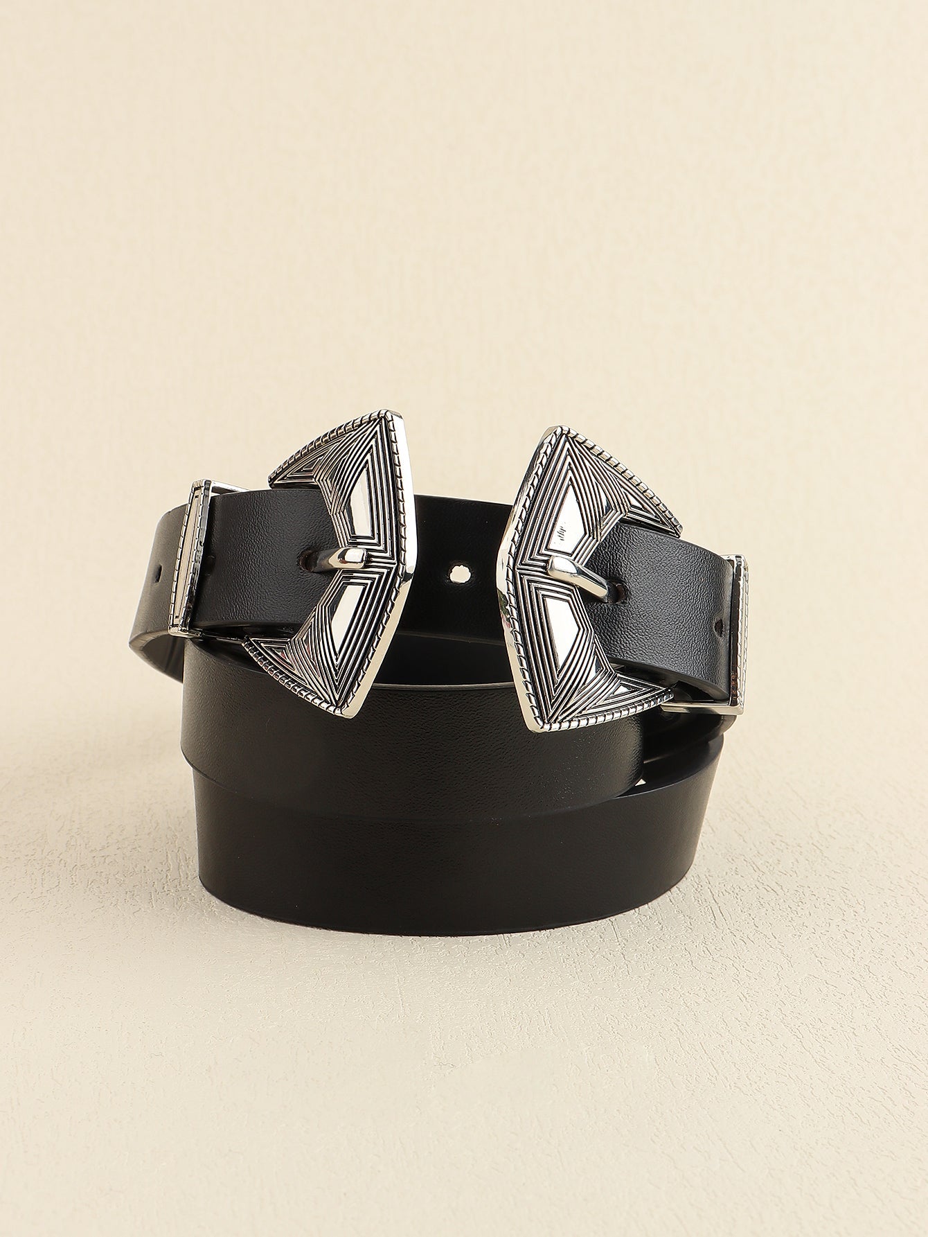 Double Buckle PU Leather Belt - Flip Flop Dynasty