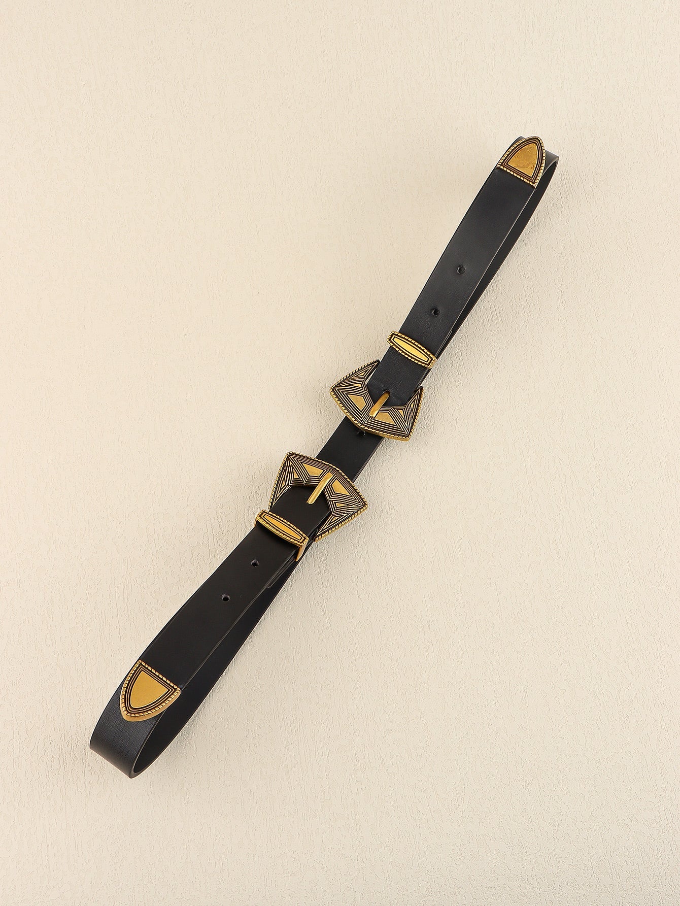 Double Buckle PU Leather Belt - Flip Flop Dynasty