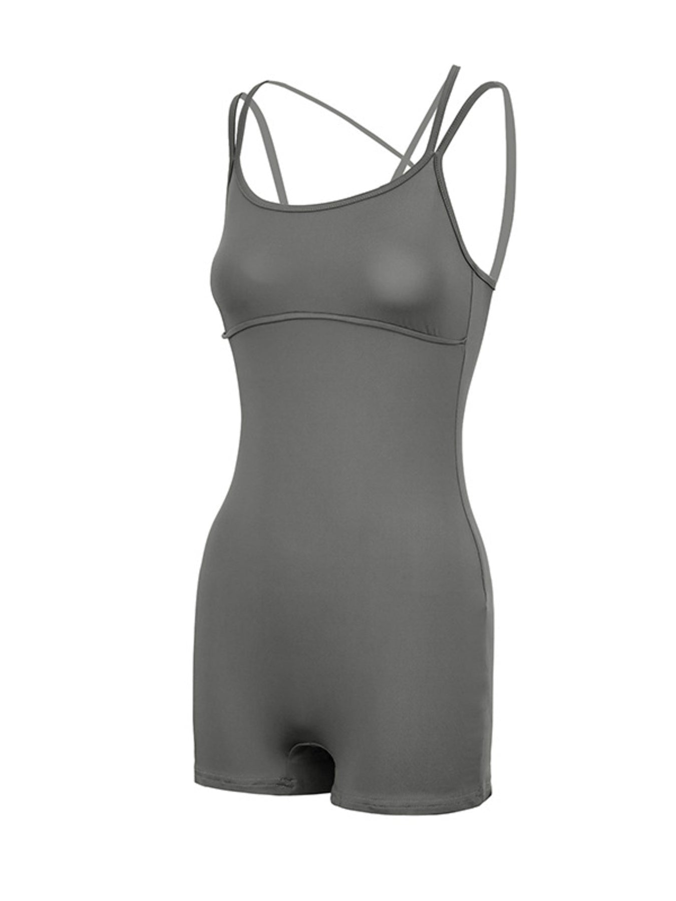 Double Spaghetti Strap Active Romper - Flip Flop Dynasty