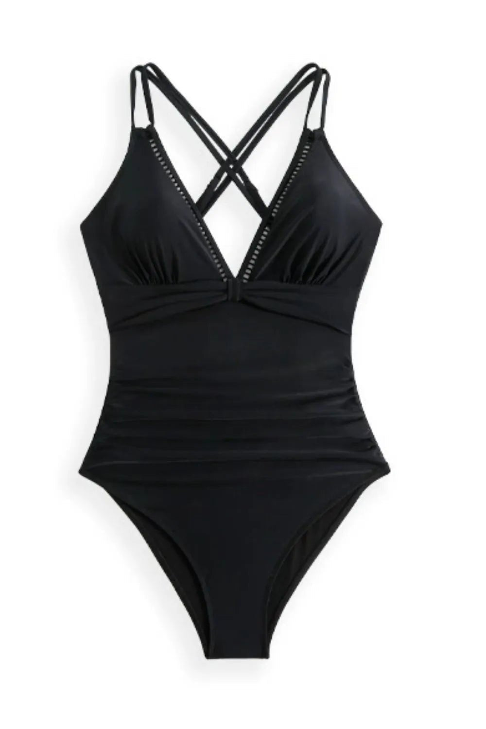 Double Spaghetti Strap One - Piece Swimwear - Flip Flop Dynasty