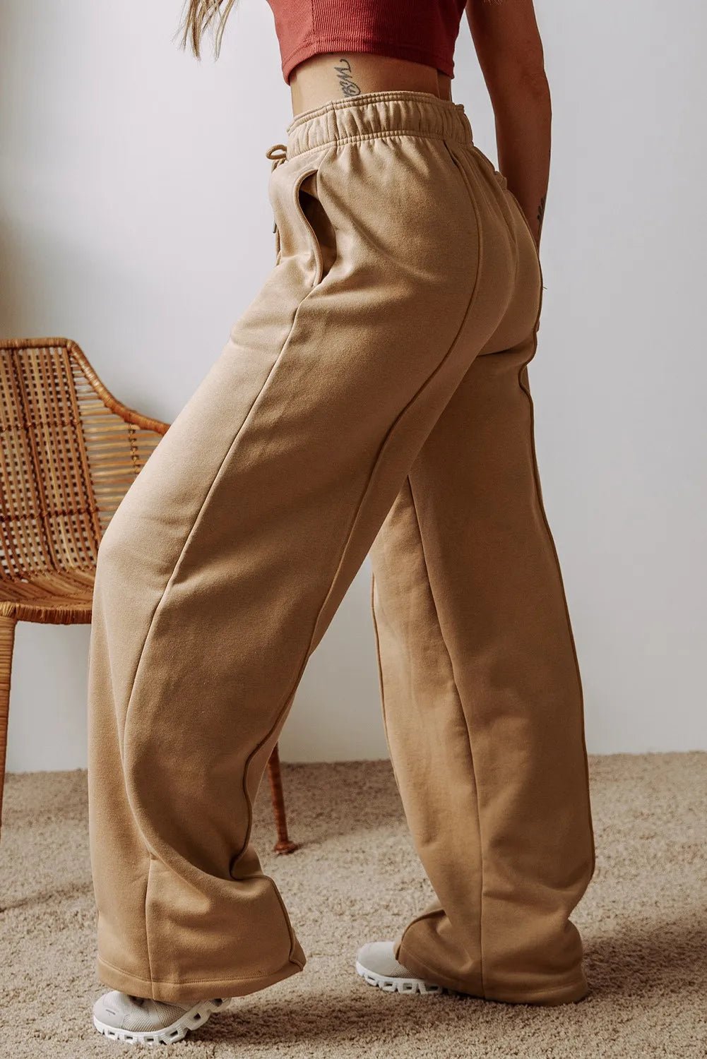 Drawstring Wide Leg Pants with Pockets - Flip Flop Dynasty