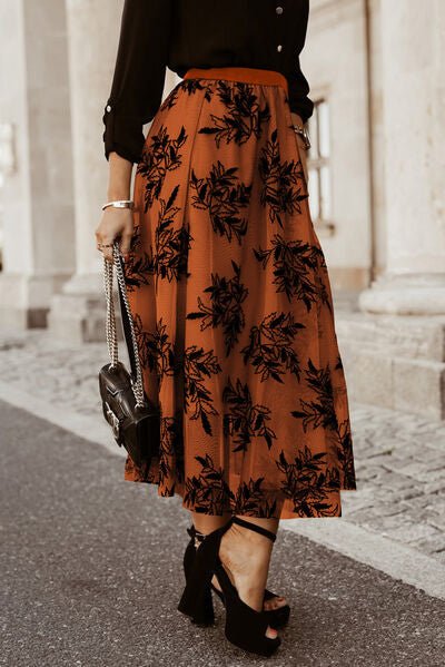 Embroidered High Waist Maxi Skirt - Flip Flop Dynasty