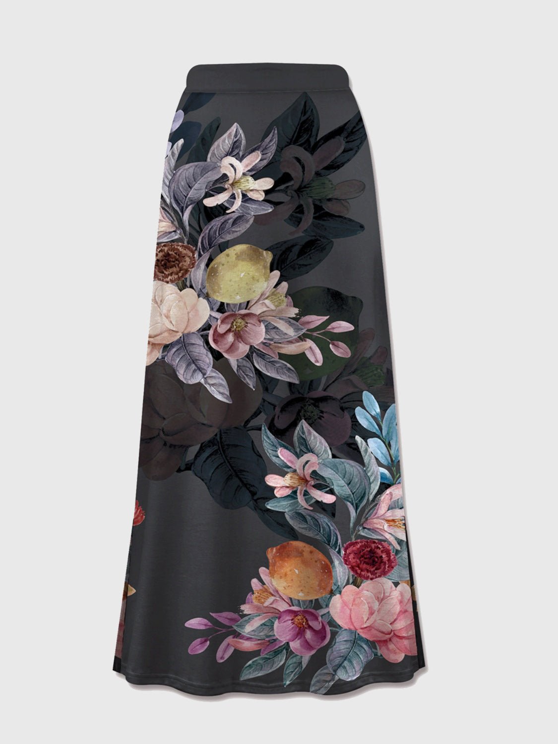 FAM - FAM Printed Elastic Waist Midi Skirt - Flip Flop Dynasty