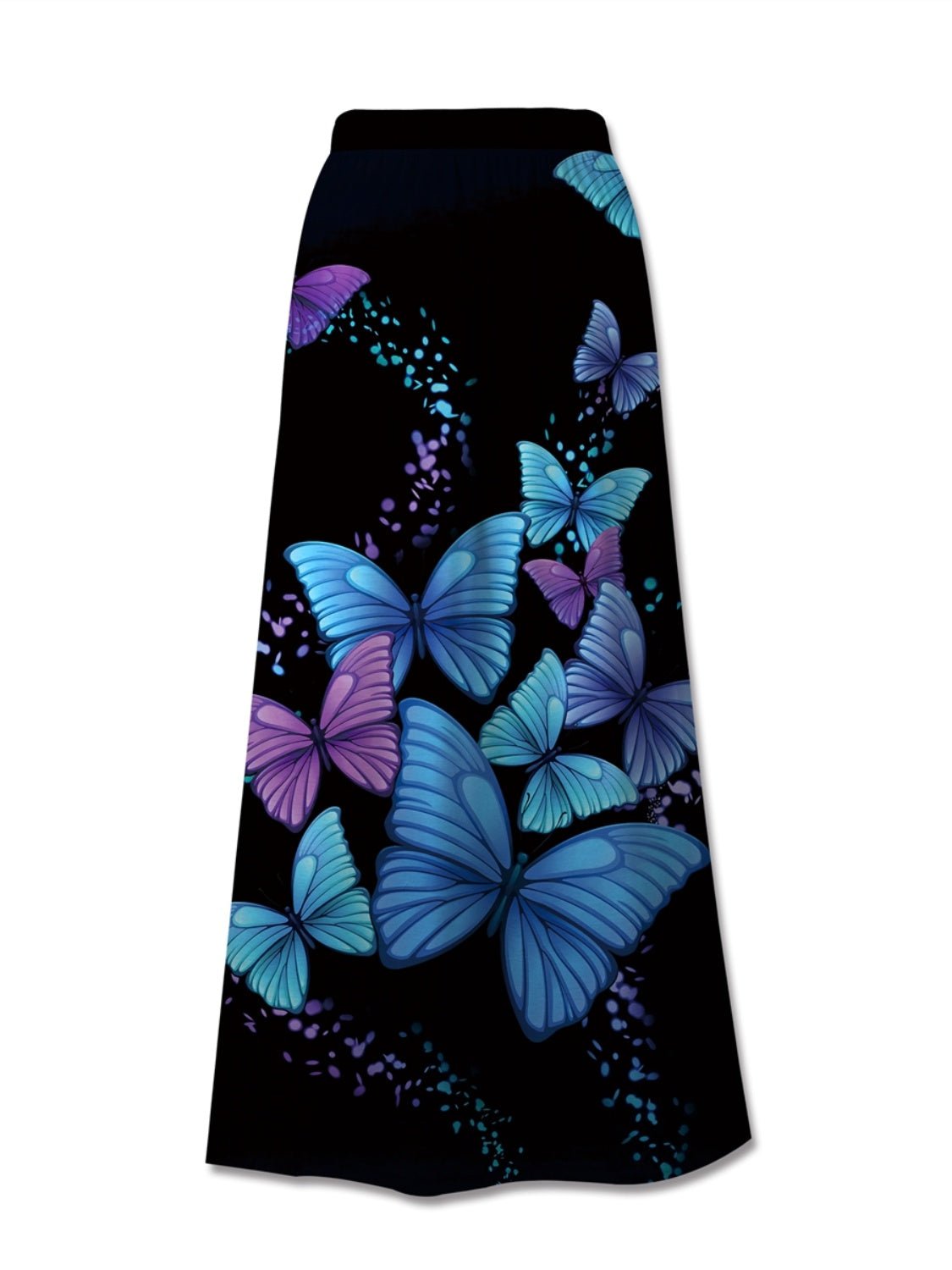 FAM - FAM Printed Elastic Waist Midi Skirt - Flip Flop Dynasty
