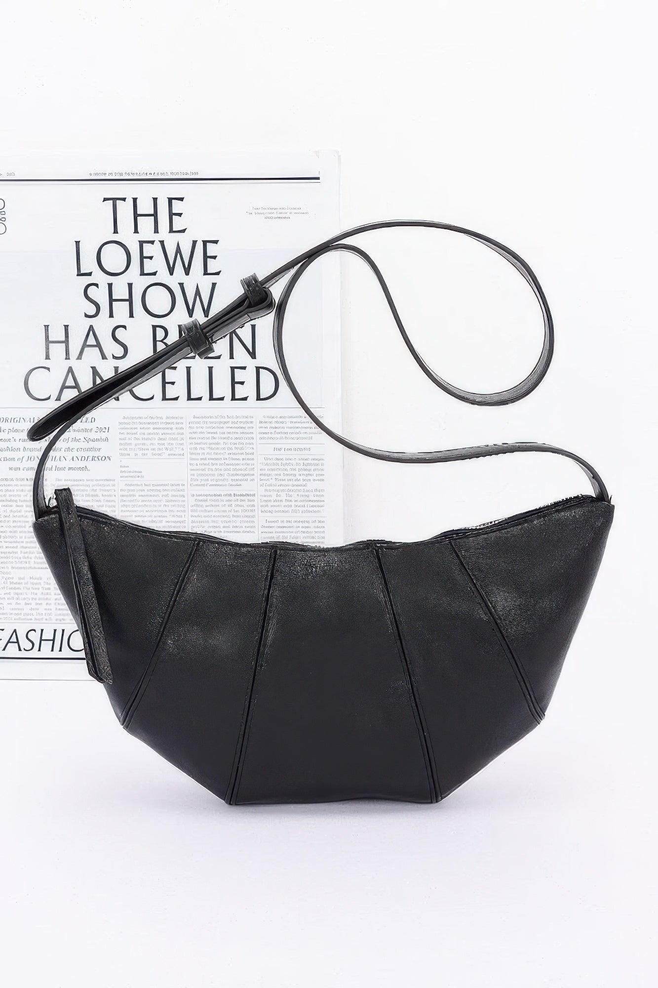 Faux Leather Croissant Bag - Flip Flop Dynasty