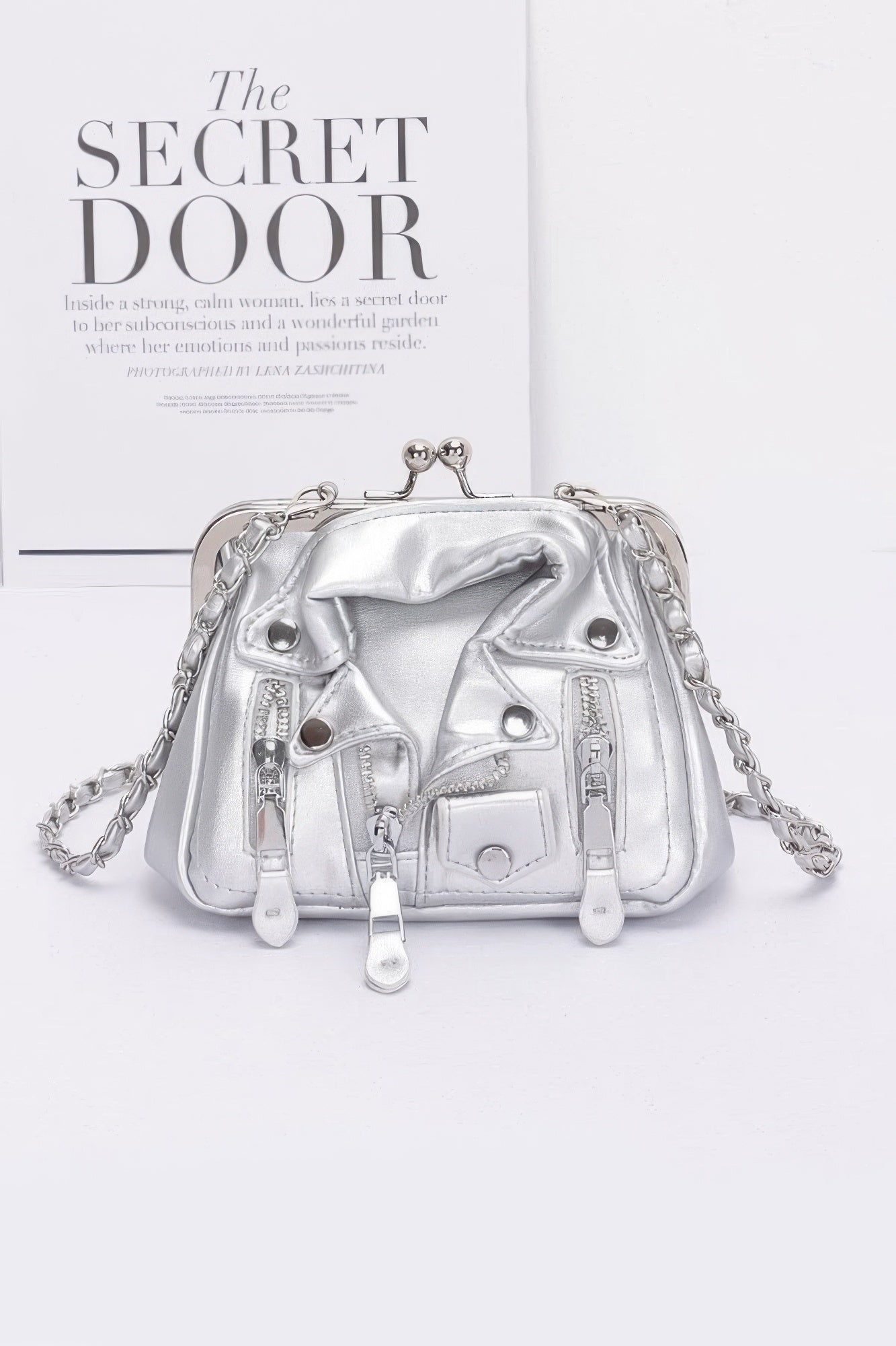 Faux Leather Jacket Style Crossbody Bag - Flip Flop Dynasty