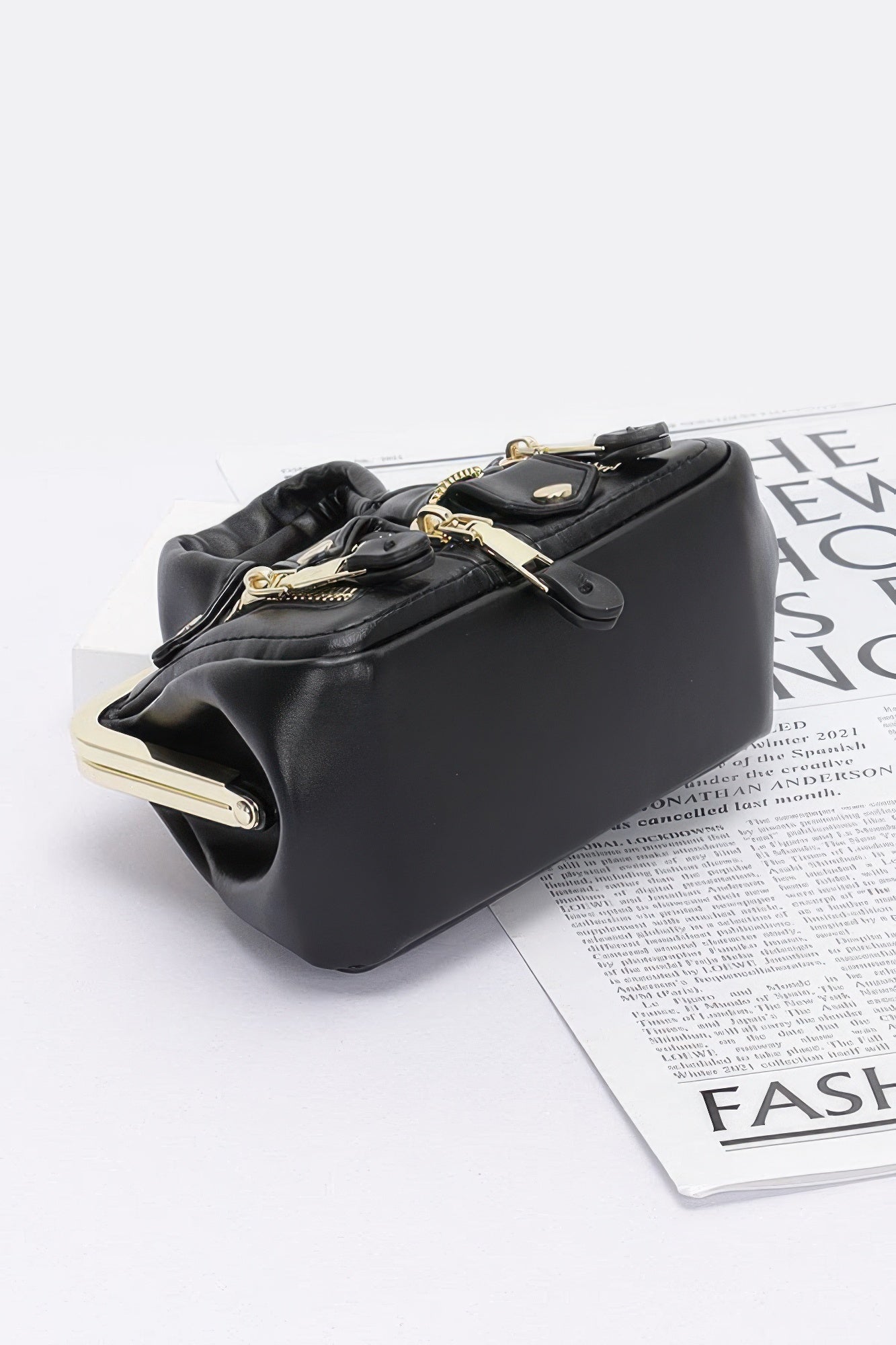 Faux Leather Jacket Style Crossbody Bag - Flip Flop Dynasty
