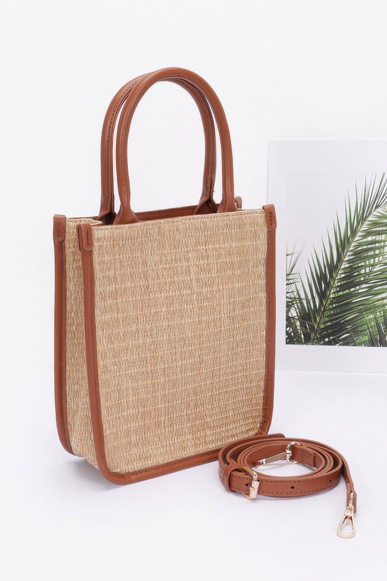 Faux Straw Tote Bag - Flip Flop Dynasty
