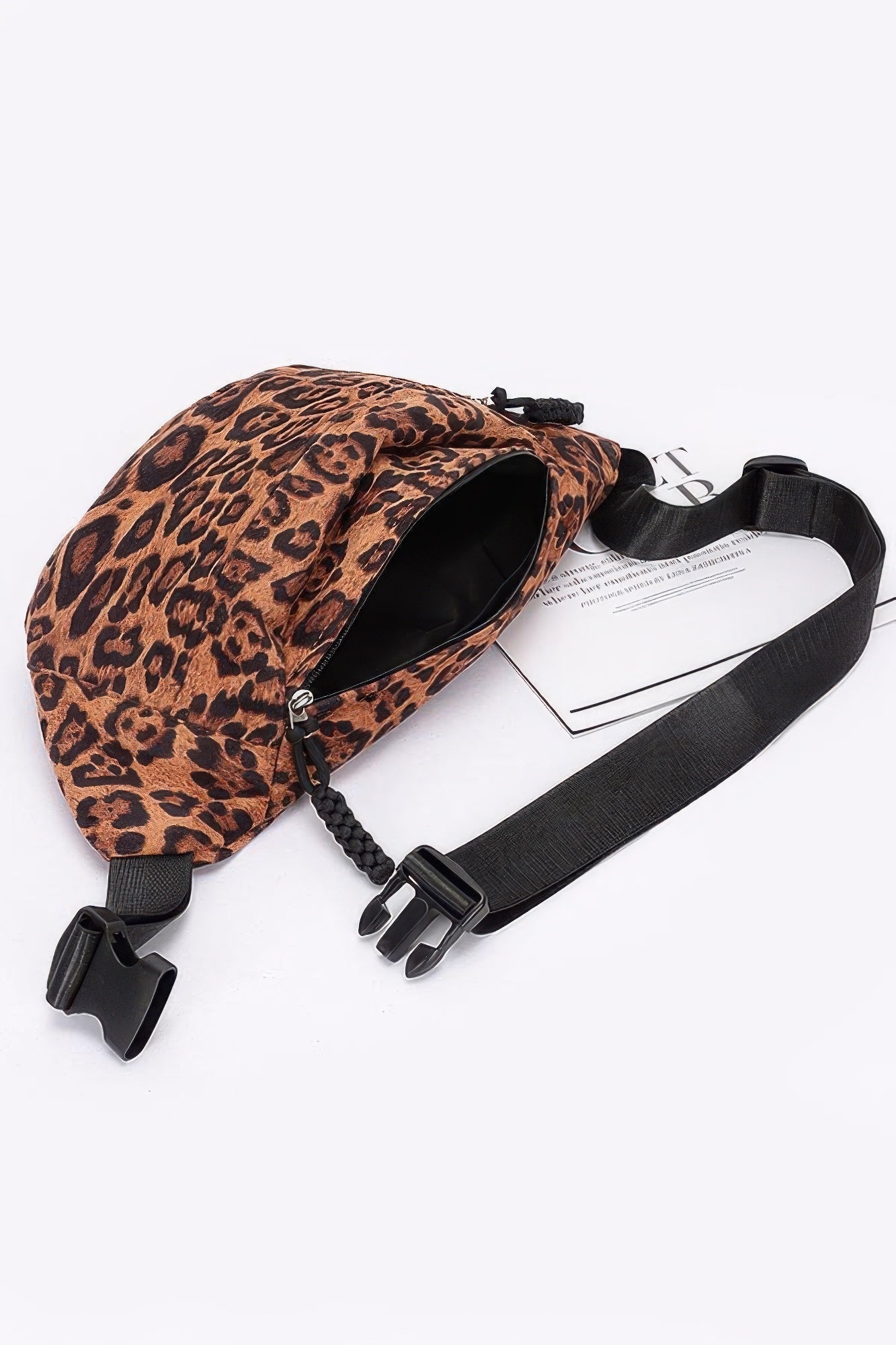 Faux Suede Leo Crossbody Bag - Flip Flop Dynasty